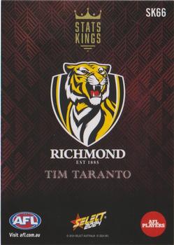 2024 Select AFL Footy Stars - Stats Kings #SK66 Tim Taranto Back